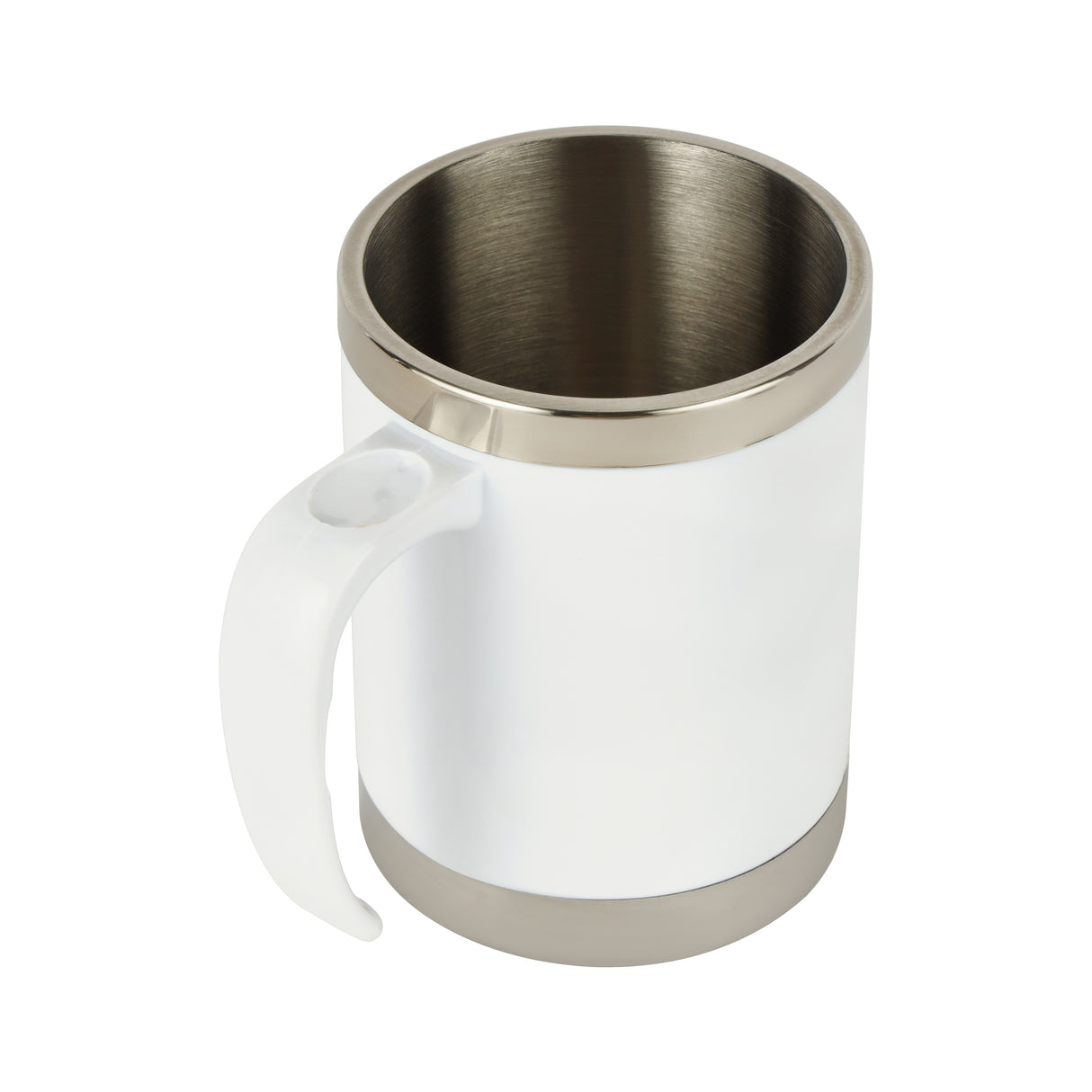 Royalford RF5130WH Double Wall Travel Mug | 400ml Stainless Steel Insulated Coffee Mug | Leak Resistant Thermal Cup for Hot & Cold Drinks| Portable Office & Travel Mug