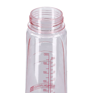 Royalford RF5222PN 750ML Water Bottle | BPA Free Leak Proof Drinking Bottle | Flip Lock Lid| Durable Eco-Friendly Polymer Bottle for Hot & Cold Drinks| Portable Bottle