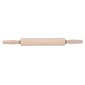 Royalford RF5370 Lotus Wood Rolling Pin | Wooden Dough Roller with Ergonomic Handles | Traditional Baking Roller for Roti, Chapati, Pizza, and Pastry | Easy to Use
