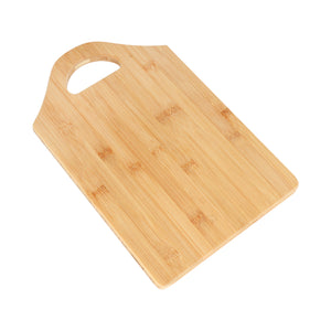 Royalford RF5380 Organic Bamboo Cutting Board | Ergonomic Handle |  Eco-Friendly, Durable & Naturally Antibacterial Kitchen Chopping Board for Vegetables, Meat & Bread