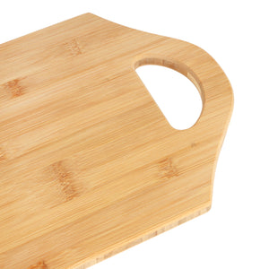 Royalford RF5380 Organic Bamboo Cutting Board | Ergonomic Handle |  Eco-Friendly, Durable & Naturally Antibacterial Kitchen Chopping Board for Vegetables, Meat & Bread