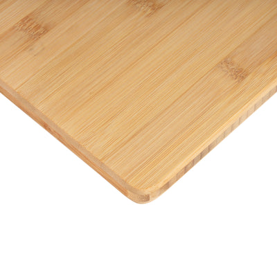 Royalford RF5380 Organic Bamboo Cutting Board | Ergonomic Handle |  Eco-Friendly, Durable & Naturally Antibacterial Kitchen Chopping Board for Vegetables, Meat & Bread