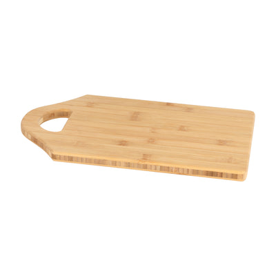 Royalford RF5380 Organic Bamboo Cutting Board | Ergonomic Handle |  Eco-Friendly, Durable & Naturally Antibacterial Kitchen Chopping Board for Vegetables, Meat & Bread