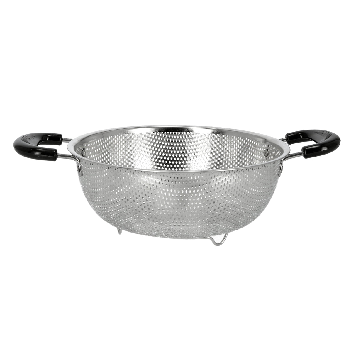 Royalford RF5404 Stainless Steel Fruit Basket & Kitchen Strainer | Dual Heat-Resistant Handles | Multipurpose Washing, Draining & Serving Colander for Fruits & Vegetables