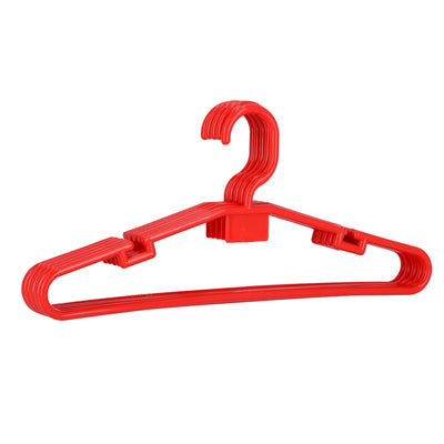 Royalford RF5426RD plastic hanger set| lightweight hangers with ergonomic design | smooth edges, strong grip and ideal for organizing clothes neatly in wardrobes|