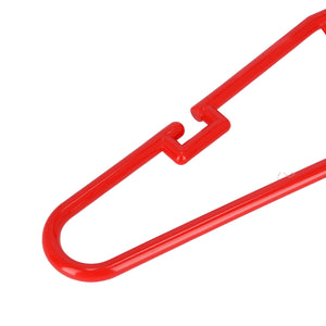 Royalford RF5426RD plastic hanger set| lightweight hangers with ergonomic design | smooth edges, strong grip and ideal for organizing clothes neatly in wardrobes|
