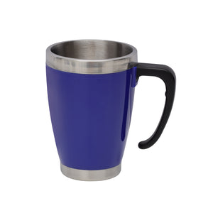 Royalford RF5483 Double Wall Travel Mug | 400ML Stainless Steel Insulated Coffee Mug | Leak Resistant Thermal Cup for Hot & Cold Drinks | Portable Travel Friendly Mug