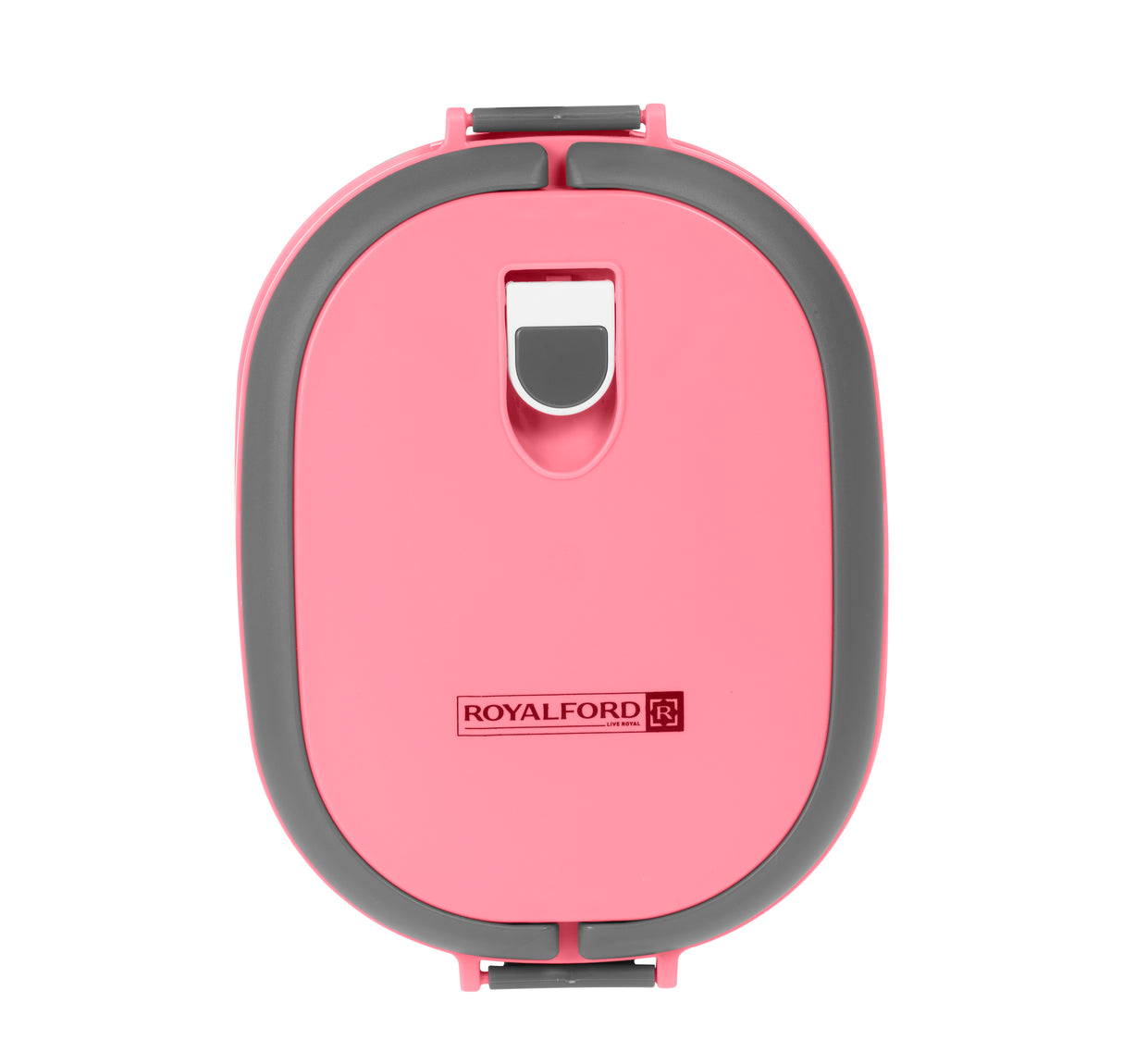 Royalford RF5652PN 900ml Square Lunch Box with Stainless Steel Inner |Vacuum Insulated Leak-Proof Food Container | Sealing Ring | Portable Handle | BPA Free & Food Grade