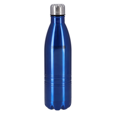 Royalford RF5769BL Stainless Steel Vacuum Bottle 500ml | Double Wall Hot & Cold Insulated Water Bottle | 304 Stainless Steel Inner | Suitable for  Travel & Daily Use