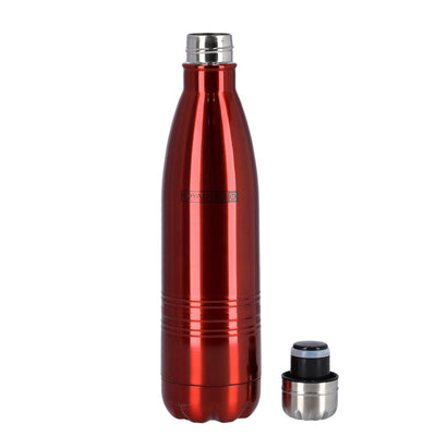 Royalford RF5769 Stainless Steel Vacuum Bottle – 500ml | Double Wall Insulated Flask |304 Food-Grade Stainless Steel Interior | Hot & Cold Performance |Leak-Resistant Cap