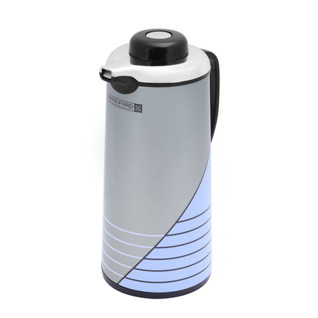 Royalford RF5783 1.0L Vacuum Flask Stainless Steel Thermal Carafe | Keeps Hot for 14 Hours & Cold for 36 Hours| Insulated Coffee & Tea Jug | Perfect for Home & Office