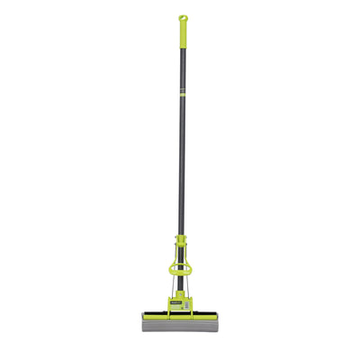 Royalford RF5828GR PVA Mop with Iron Handle | 10X High Absorbency Squeeze Floor Cleaning Mop |  Long 116cm Iron Handle  | Scratch-Free & Multi-Surface Cleaning Use