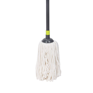 Royalford RF5829GR Hy-Sorb Cotton String Mop 135cm | Super Absorbent Cotton Thread Floor Mop | Long Steel Handle for Tile, Marble, Wood & Multi-Surface Cleaning