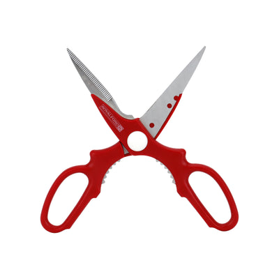 Royalford RF5839 kitchen scissors| stainless steel blades with ergonomic grip and multipurpose design| ideal for cutting meat, vegetables, herbs, packaging and more use|