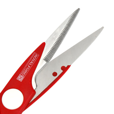 Royalford RF5839 kitchen scissors| stainless steel blades with ergonomic grip and multipurpose design| ideal for cutting meat, vegetables, herbs, packaging and more use|