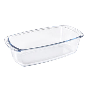 Royalford RF8809 1.8L Borosilicate Glass Loaf Dish | Rectangular Oven Safe Baking Dish for Bread, Cake, Meatloaf | Microwave, Freezer & Dishwasher Safe  Durable Design