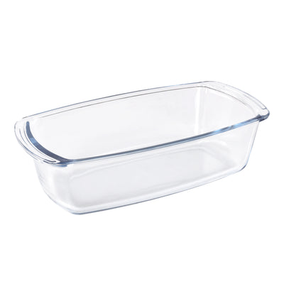 Royalford RF8809 1.8L Borosilicate Glass Loaf Dish | Rectangular Oven Safe Baking Dish for Bread, Cake, Meatloaf | Microwave, Freezer & Dishwasher Safe  Durable Design