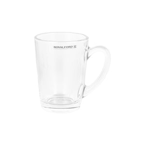 RoyalFord RF5886 Glass Tumbler Set | Premium Clear Glass Mugs with Handle |Durable Beverage Cups for Tea, Coffee &  Water | Heat Resistant |Perfect For Home & Office Use
