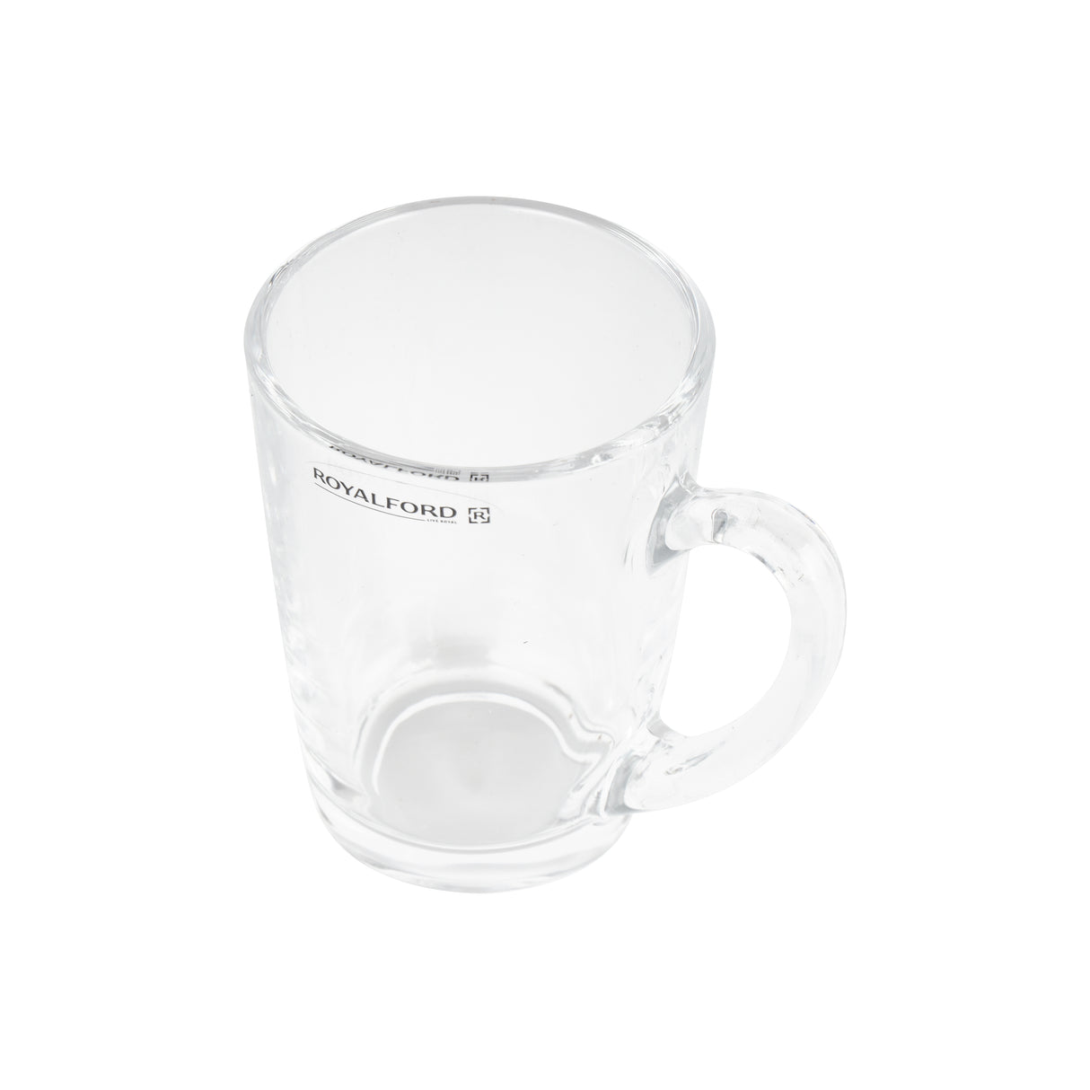 RoyalFord RF5886 Glass Tumbler Set | Premium Clear Glass Mugs with Handle |Durable Beverage Cups for Tea, Coffee &  Water | Heat Resistant |Perfect For Home & Office Use