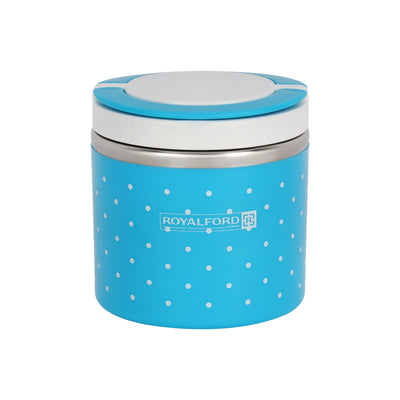 Royalford RF6144 630ML Single Layer Stainless Steel Lunch Box | Multilayer Insulation | Heat Preserving Food Container with Secure Lid for Office, School & Travel Use