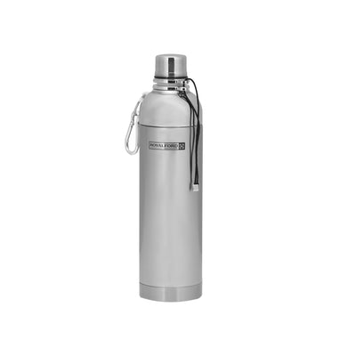Royalford RF6147 Vacuum Bottle 500ml Stainless Steel | Double Wall Insulated Hot & Cold Bottle | SS 304 Inner Pot | Leak Proof Design for Office, Travel, & Daily Use