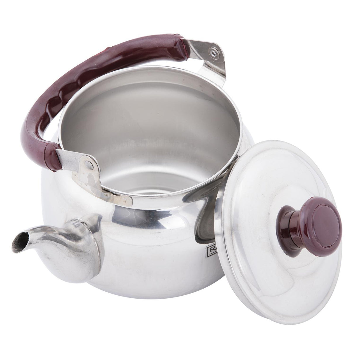 Royalford RF6187 1L Stainless Steel Whistling Kettle for Stovetop | Durable Tea Kettle | Heat Resistant Phenolic Handle | Loud Whistle Alert| Rust Resistant Mirror Finish