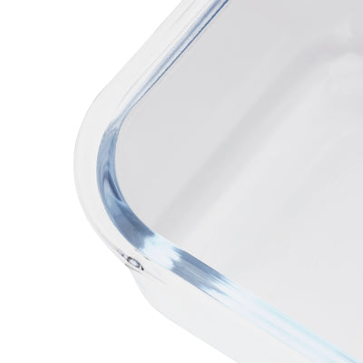 Royalford RF6247 Glass Food Container 370ml| airtight, spill-proof lid & Made from durable borosilicate glass| oven safe up to 300°C, microwave & dishwasher safe|