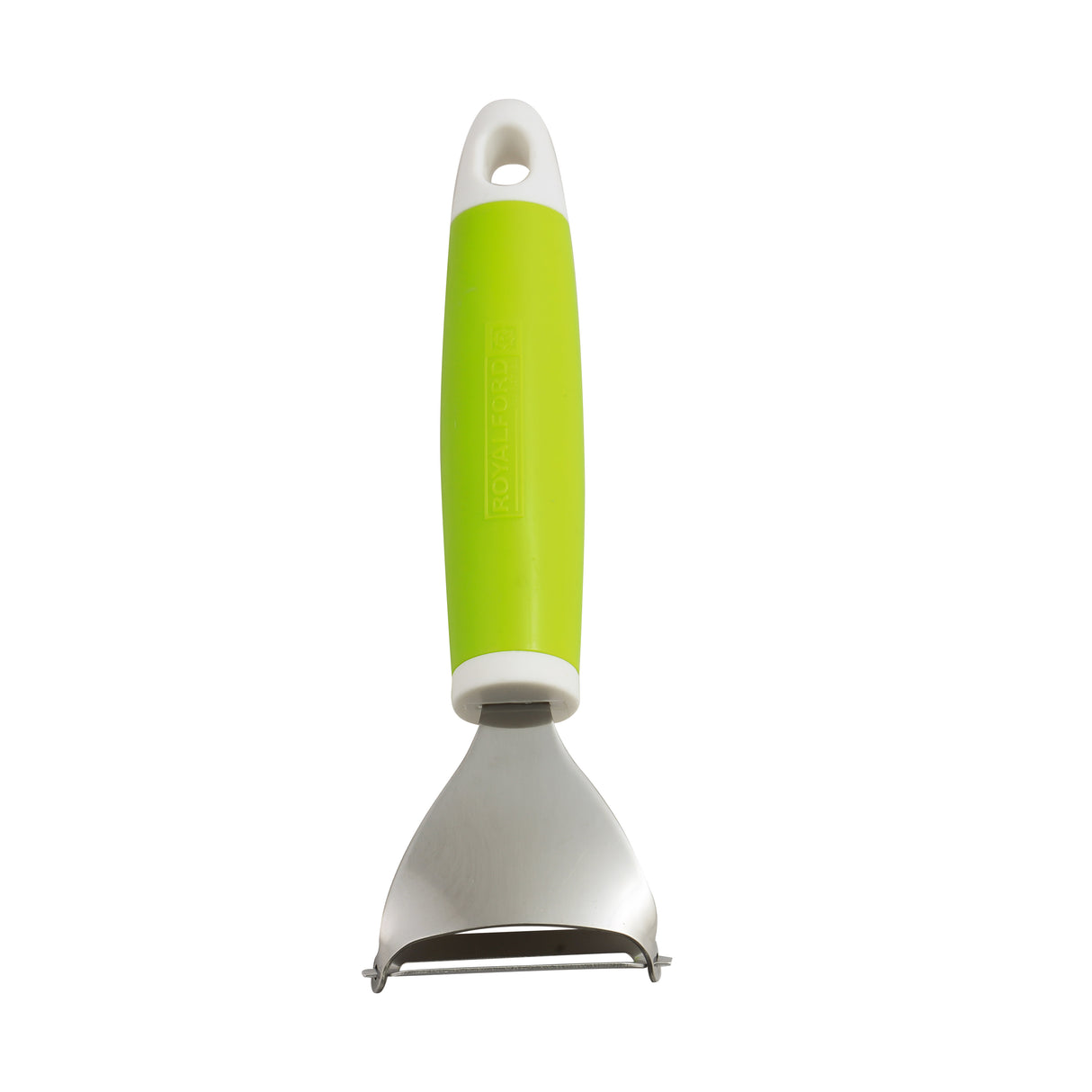 Royalford RF6302 triangle peeler| ergonomic grip, stainless steel blade & gripped handle for control| classic design, dishwasher safe, for fruits and vegetables|