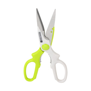 Royalford RF6319 Professional Kitchen Scissors| durable stainless steel with ergonomic handles| ideal for effortlessly cutting meat, vegetables, herbs, and packaging|