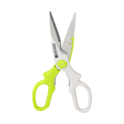 Royalford RF6319 Professional Kitchen Scissors| durable stainless steel with ergonomic handles| ideal for effortlessly cutting meat, vegetables, herbs, and packaging|