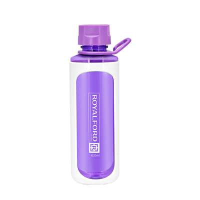 Royalford RF6421PP 630ML BPA Free Water Bottle | Leakproof Reusable Drinking Bottle | Lightweight Durable Water Bottle | Perfect for Gym, School, Office & Travel Use