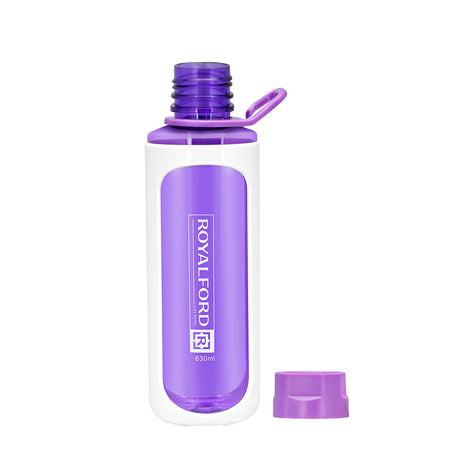 Royalford RF6421PP 630ML BPA Free Water Bottle | Leakproof Reusable Drinking Bottle | Lightweight Durable Water Bottle | Perfect for Gym, School, Office & Travel Use