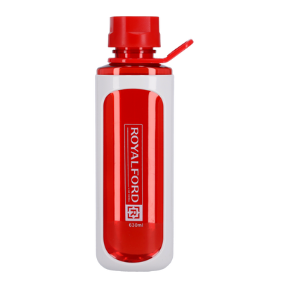 Royalford RF6421RD 630ML BPA Free Water Bottle | Leakproof Lightweight Reusable Drinking Bottle with Carry Handle | Eco Friendly Drinking Bottle for Gym, School & Office
