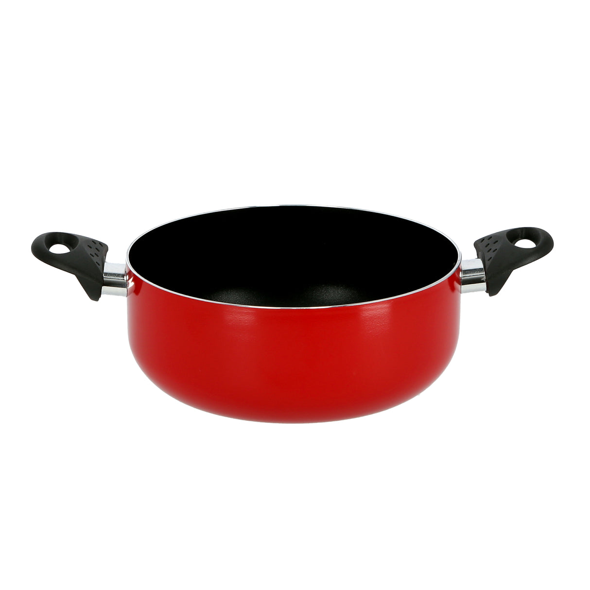 Royalford RF6438 20cm Non-Stick Casserole with Lid | 2.5mm Thick Heat Resistant Body|  2-Layer Coating | Induction Bottom Cookware | Perfect for Daily Home Cooking Use