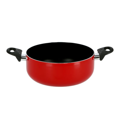 Royalford RF6438 20cm Non-Stick Casserole with Lid | 2.5mm Thick Heat Resistant Body|  2-Layer Coating | Induction Bottom Cookware | Perfect for Daily Home Cooking Use
