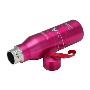 Royalford RF6605PN  Stainless Steel Vacuum Bottle | 450ml Capacity |  Double Wall Insulated Hot & Cold Flask | 304 Steel Inner | Leak Resistant Lid & Carry Strap