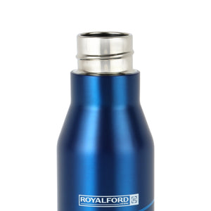 Royalford RF6605 Stainless Steel Vacuum Bottle 450ml | Double Wall Insulated Hot & Cold Flask | 304 Steel Inner|Leak Resistant Lid & Carry Strap|Durable & Rust-Resistant