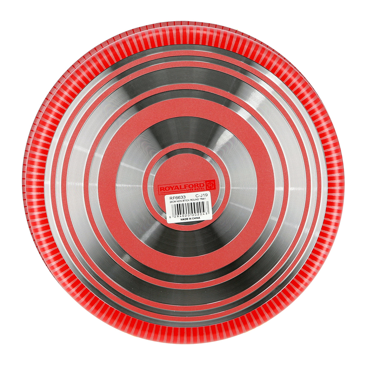 Royalford RF6634 32cm non-stick round baking tray | ideal for cakes & pizzas, featuring durable construction, even heat distribution, easy food release and easy cleaning