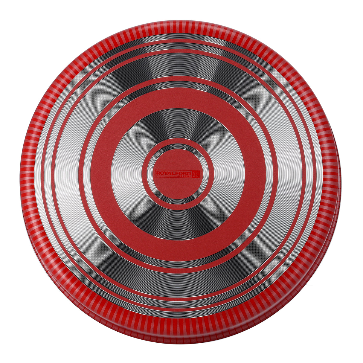 Royalford RF6632 24cm Non-Stick Round Tray | Carbon Steel Baking Pan | Premium Nonstick Coating for Cakes, Pizza & Desserts | Durable, Even Heat & Easy to Clean