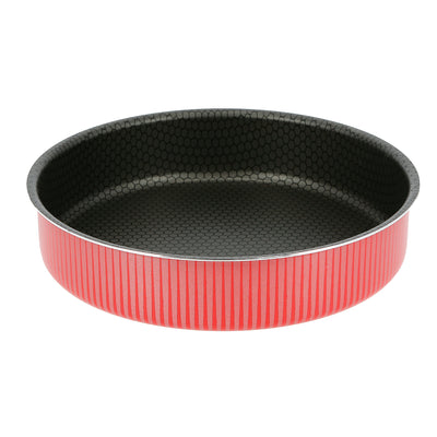 Royalford RF6635 24cm Non-Stick Round Baking Tray | Durable Heavy-Duty Cake & Dessert Baking Pan | Even Heat Distribution | Perfect for Perfect Baking &  Serving
