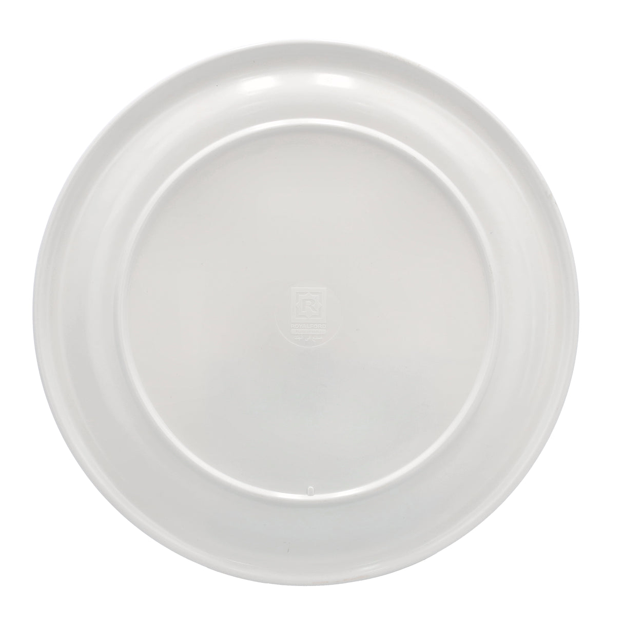 Royalford RF6733 10.5" Melamine Dinner Plate| durable and break-resistant build with elegant floral design| lightweight feel and perfect for daily serving meals|