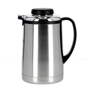 Royalford RF6894 Stainless Steel Vacuum Flask 1000ml | Double Wall Insulation for Hot & Cold Beverages | Ergonomic Handle | Thermal Flask for Home, Office & Travel Use