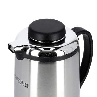 Royalford RF6894 Stainless Steel Vacuum Flask 1000ml | Double Wall Insulation for Hot & Cold Beverages | Ergonomic Handle | Thermal Flask for Home, Office & Travel Use