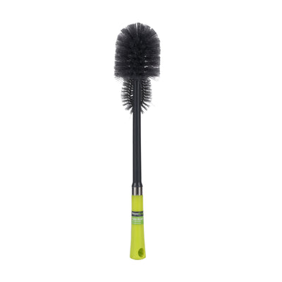 Royalford RF6998GR toilet brush | dual head design, long handle and ergonomic grip| flexible bristles, scratch-free, durable PP+PET, ideal for all toilet types|
