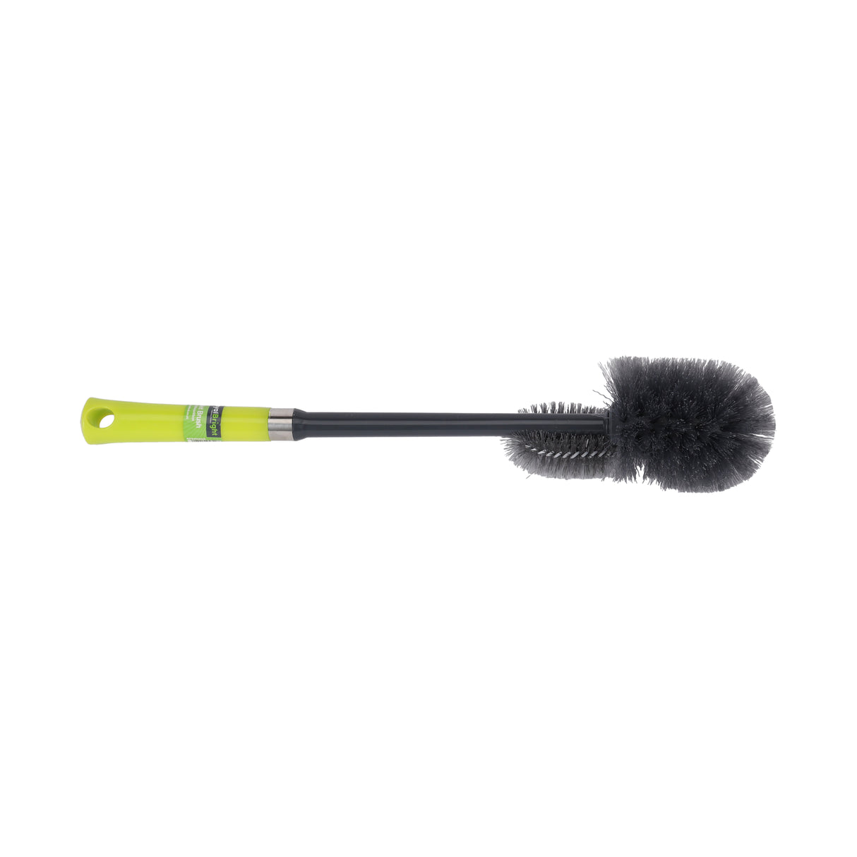 Royalford RF6998GR toilet brush | dual head design, long handle and ergonomic grip| flexible bristles, scratch-free, durable PP+PET, ideal for all toilet types|