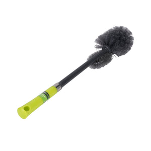 Royalford RF6998GR toilet brush | dual head design, long handle and ergonomic grip| flexible bristles, scratch-free, durable PP+PET, ideal for all toilet types|