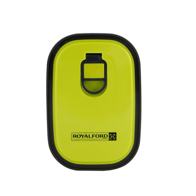 Royalford RF7013 Rectangle Stainless Steel Food Container 350ml| BPA-free storage box with durable build| hygienic design, leak-resistant lid, and compact size|
