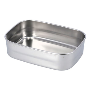 Royalford RF7014BL 680ML Stainless Steel Rectangle Food Container | Leakproof Airtight Lid|  BPA Free Food Storage Lunch Box with Sealing Ring for Office, School, Travel