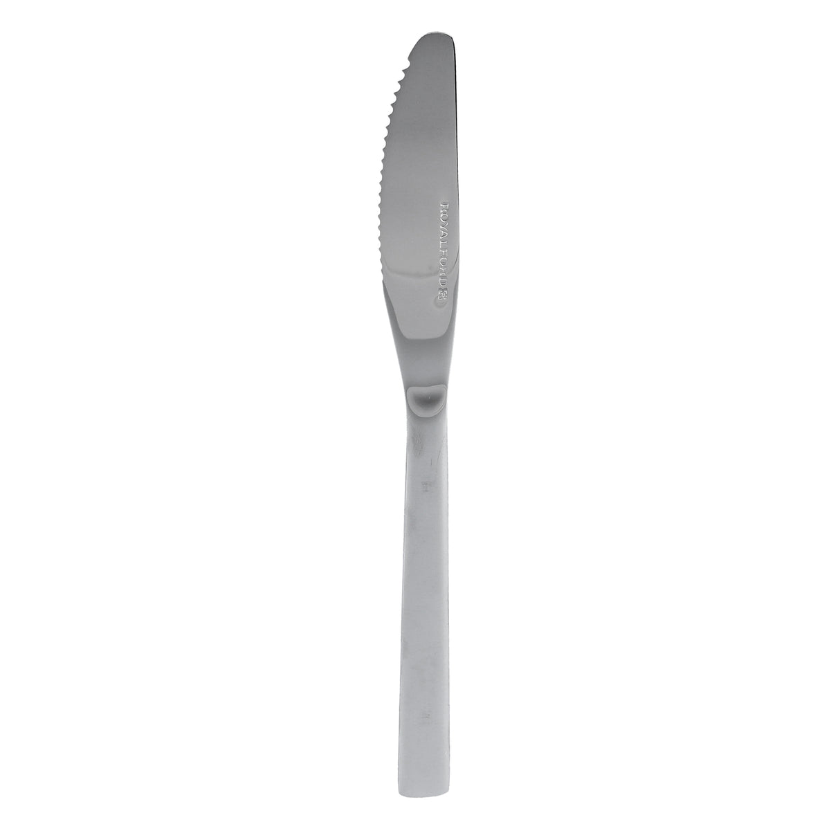 Royalford RF7234 Stainless Steel Table Knife | Sharp Serrated Dining Knife | Ergonomic Handle | Rust Resistant Durable Cutlery for Home, Hotel & Restaurant Tableware Use