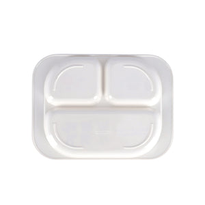 Royalford RF7247 Kids Baby Plate | 3-Section Rectangular Melamine Baby Feeding Plate | Cute Graphics | Lightweight Durable Tableware for Toddlers & Children Daily Use